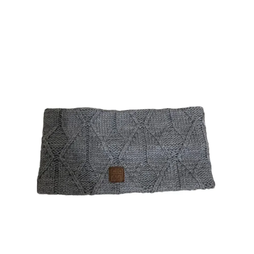 Coal women's‎ grey knitted crochet headwear headband one size